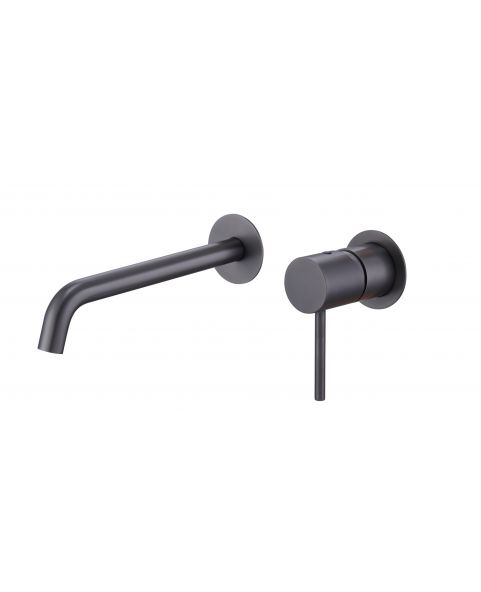 Grifo de lavabo empotrado monza black gun metal [ IMEX® ]