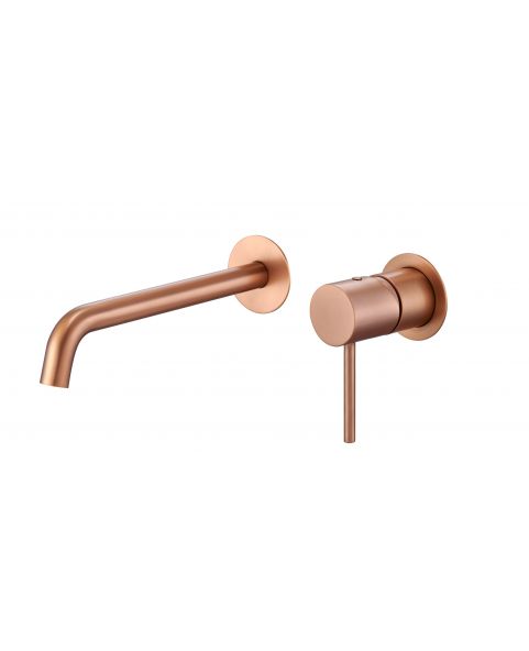 Grifo de lavabo empotrado monza oro rosa cepillado [ IMEX® ]