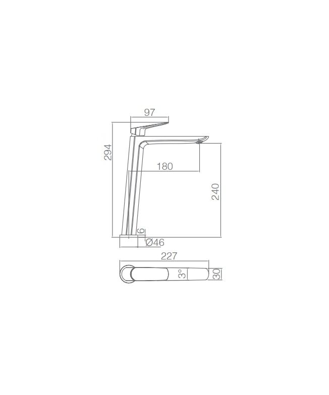 Grifo de lavabo alto Bélgica [ IMEX® ] (1)