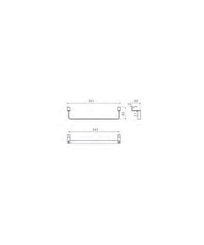 Barra toallero interior mueble [ IMEX® ] (1)