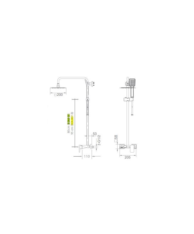 Conjunto bañera monomando Liverpool [ IMEX® ] (1)