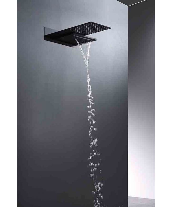 Columna de ducha termostática empotrada Rodas negro [ IMEX® ]