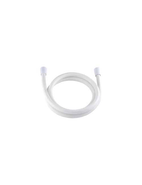 Flexo de ducha PVC 150cm blanco mate