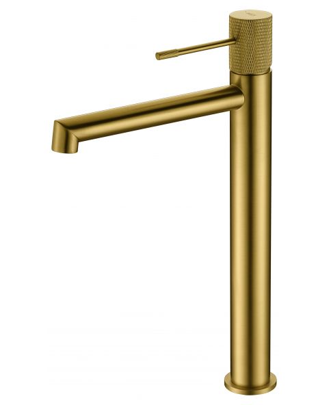 Grifo de lavabo alto Line oro cepillado [ IMEX® ]