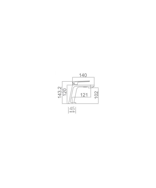 Grifo de lavabo Fiyi blanco mate [ IMEX® ] (1)