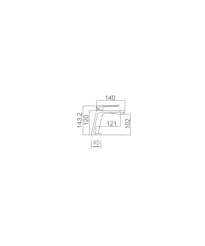 Grifo de lavabo Fiyi negro mate [ IMEX® ] (1)