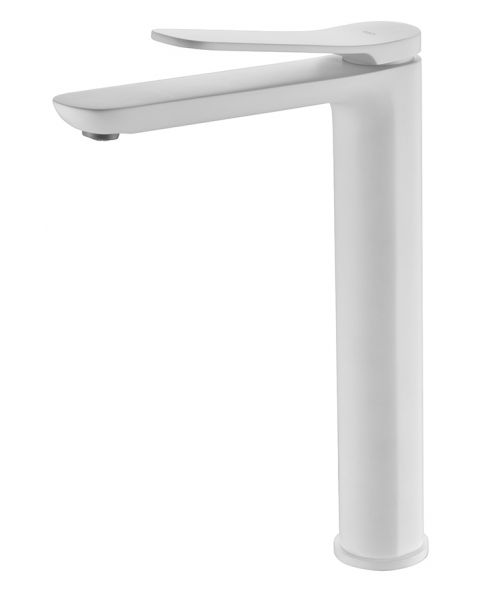 Grifo de lavabo alto Dinamarca blanco mate [ IMEX® ]