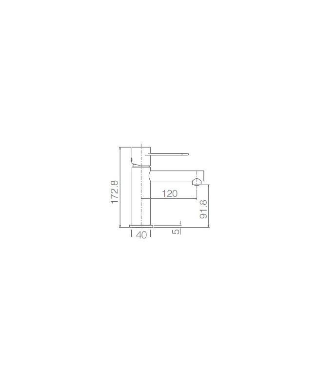 Grifo de lavabo Milos Stick negro oro rosa [ IMEX® ] (1)