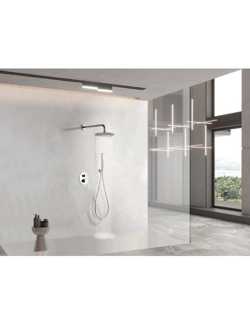 Conjunto ducha termostático empotrado Nápoles