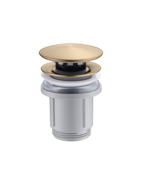Valvula click-clack PVC oro cepillado