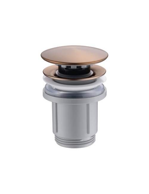 Valvula click-clack PVC oro rosa cepillado
