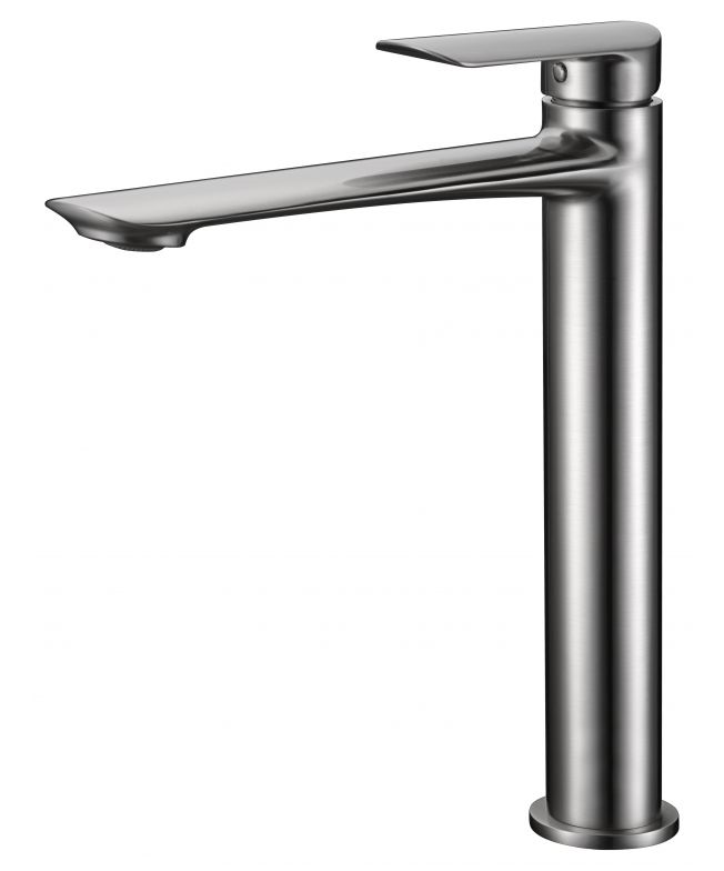 Grifo de lavabo alto Ural níquel cepillado [ IMEX® ]