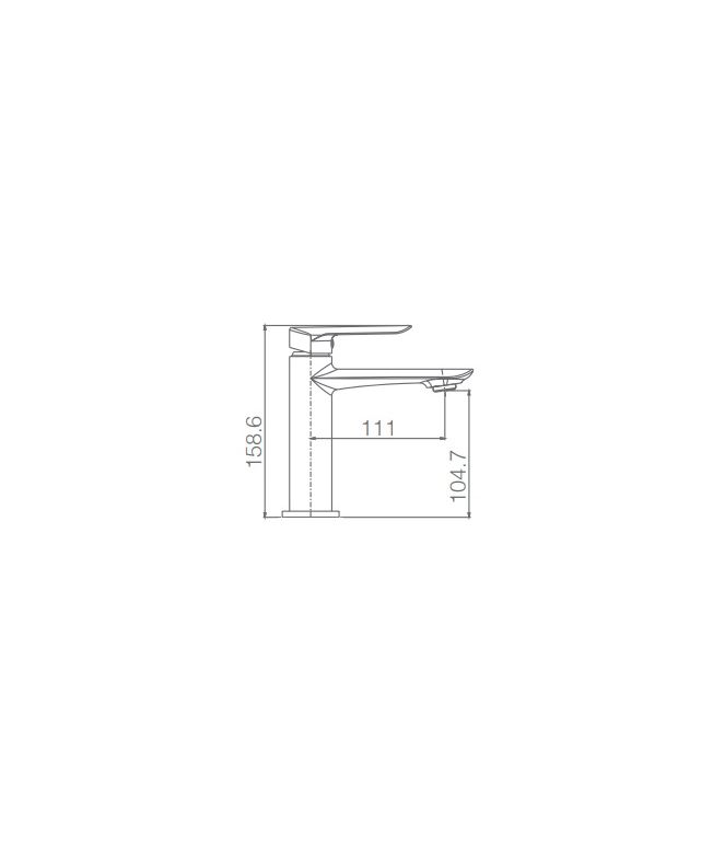 Grifo de lavabo Ural níquel cepillado [ IMEX® ] (1)