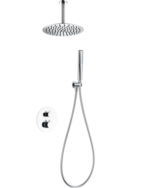 Conjunto ducha termostático empotrado Salerno