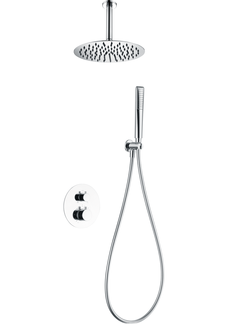 Conjunto ducha termostático empotrado Salerno