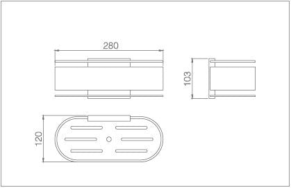 Jabonera frontal Anga [ IMEX® ]