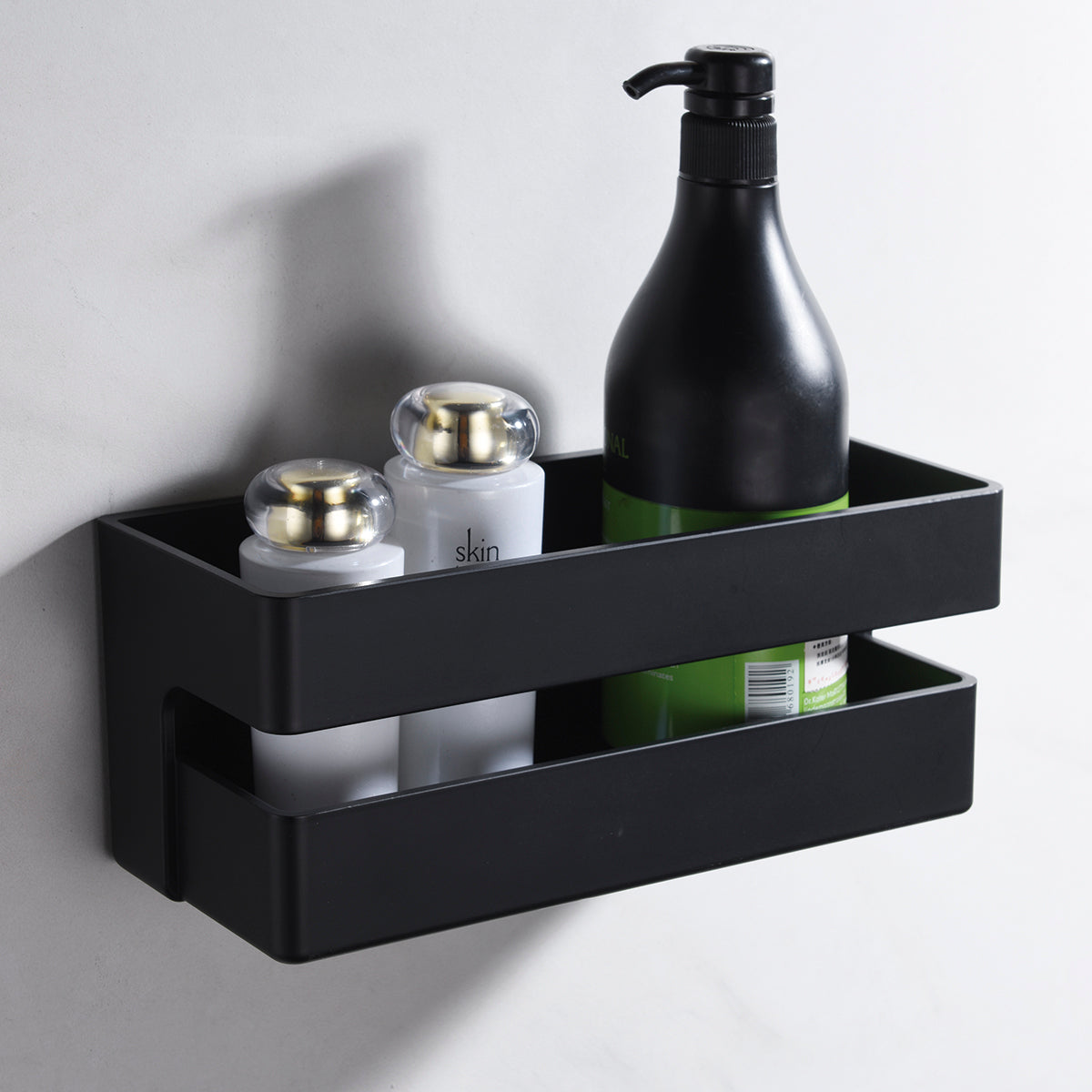 Jabonera frontal de PVC color negro [ IMEX® ]