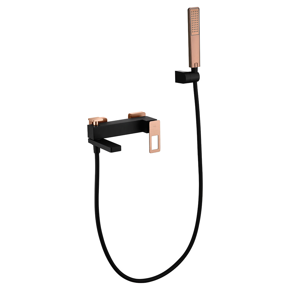 Grifo de bañera/ducha Suecia negro oro rosa [ IMEX® ]