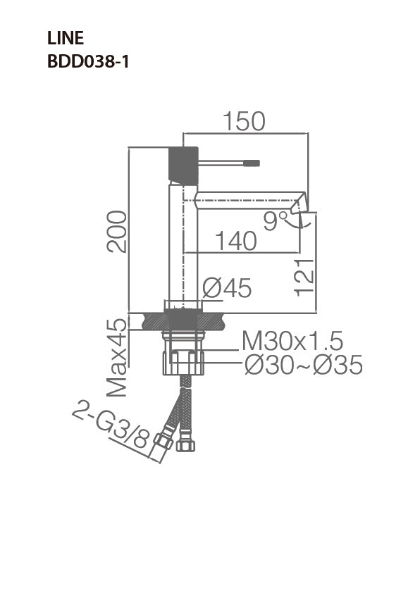 Grifo de lavabo Line [ IMEX® ]
