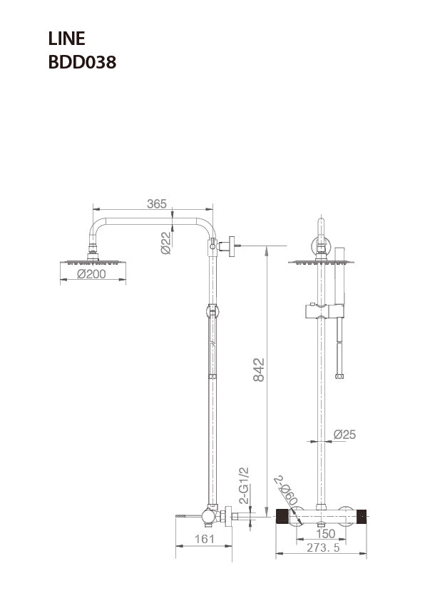 Columna de ducha Line [ IMEX® ]