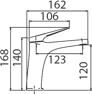 Monomando lavabo Delos [ IMEX® ]