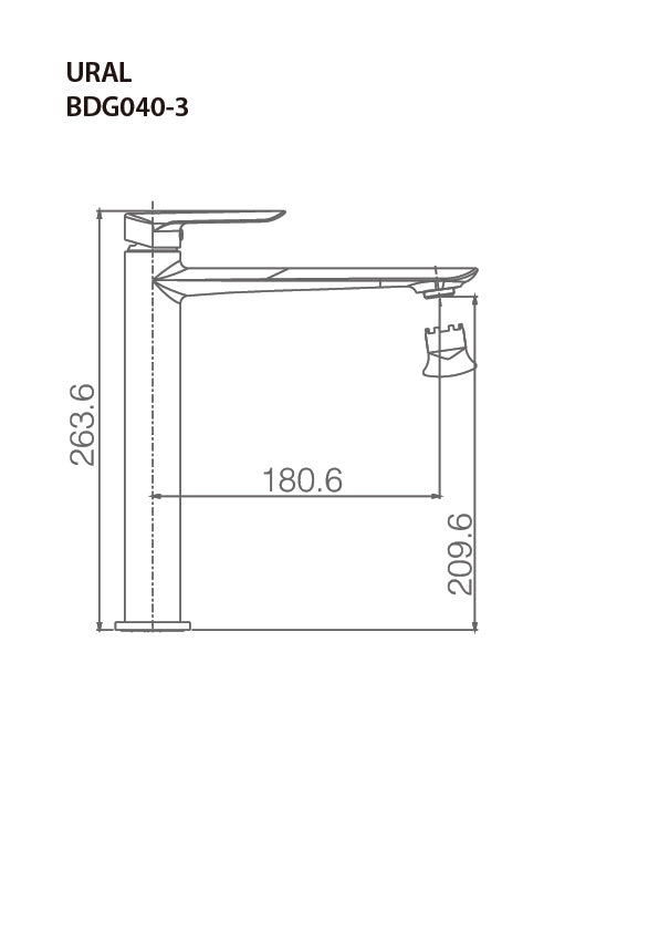 Grifo de lavabo alto Ural [ IMEX® ]