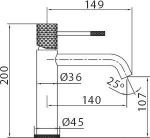 Monomando lavabo Génova [ IMEX® ]
