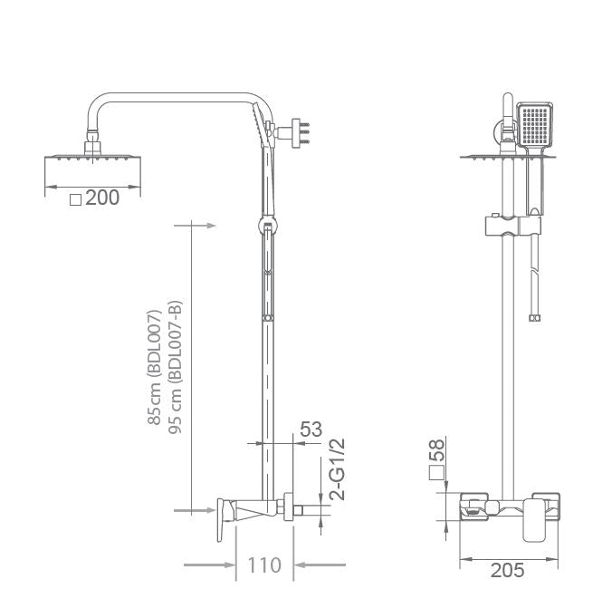 Conjunto bañera monomando Liverpool [ IMEX® ]