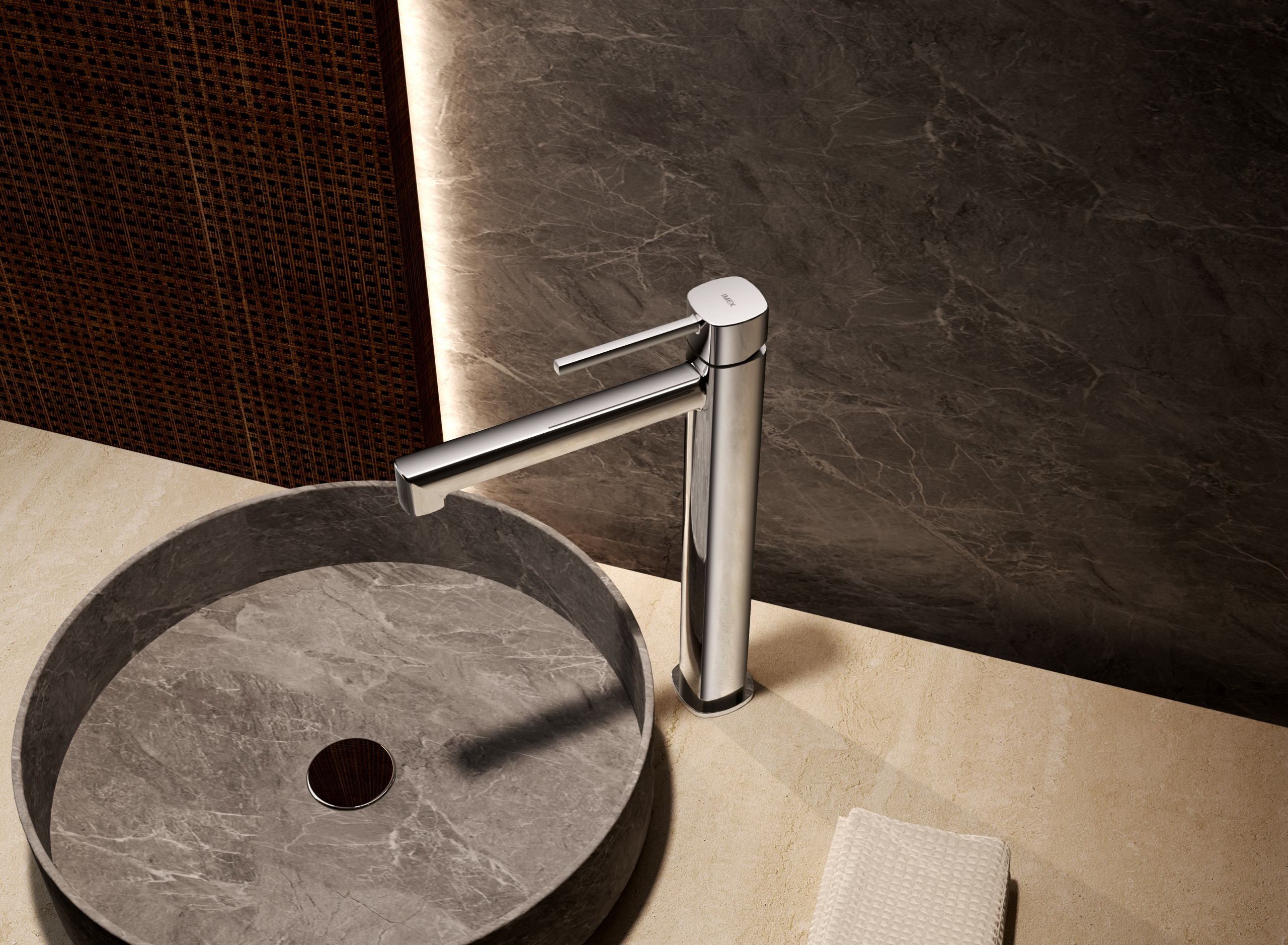 Monomando lavabo alto Toscana [ IMEX® ]