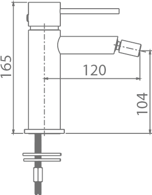 Grifo de bidé Milos Stick [ IMEX® ]