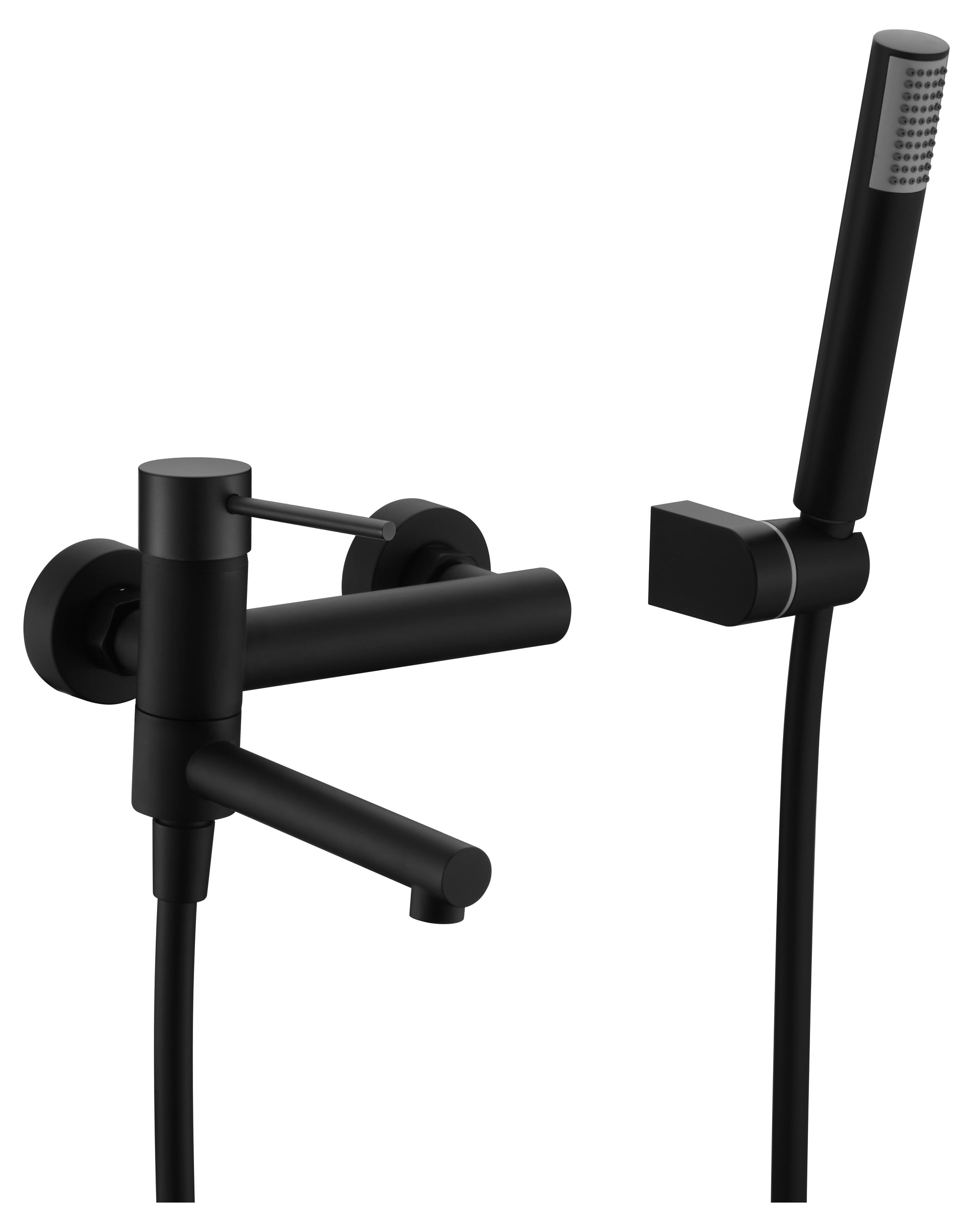 Grifo de bañera/ducha Milos Stick negro mate [ IMEX® ]