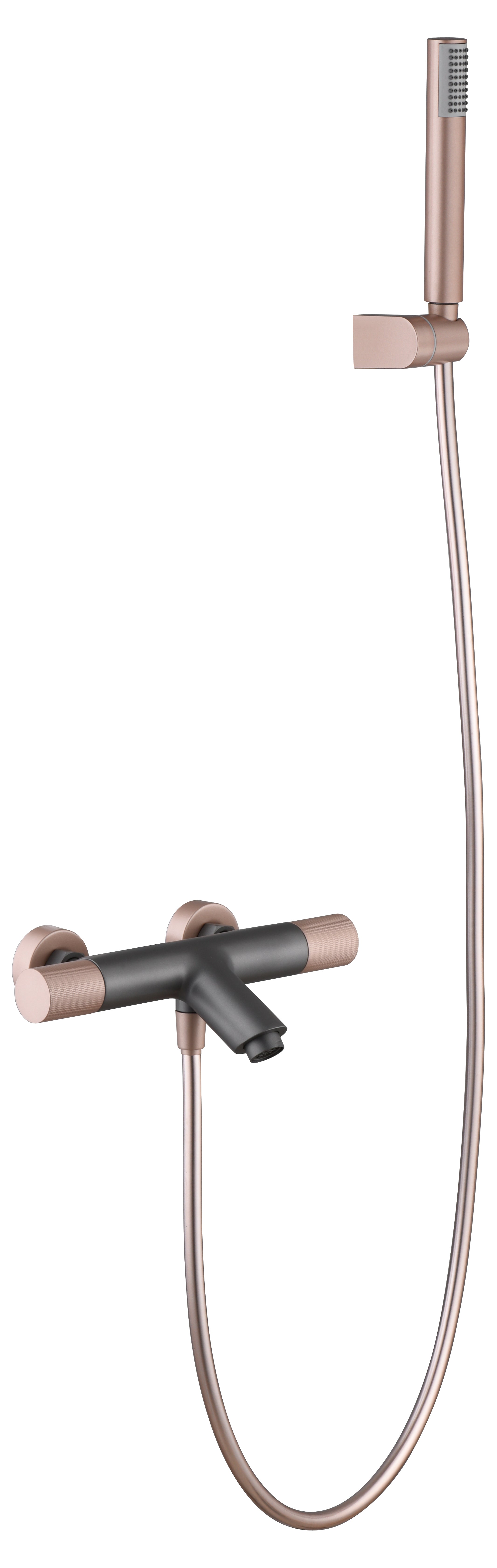 Grifo de bañera/ducha termostático Line gris mate champagne [ IMEX® ]