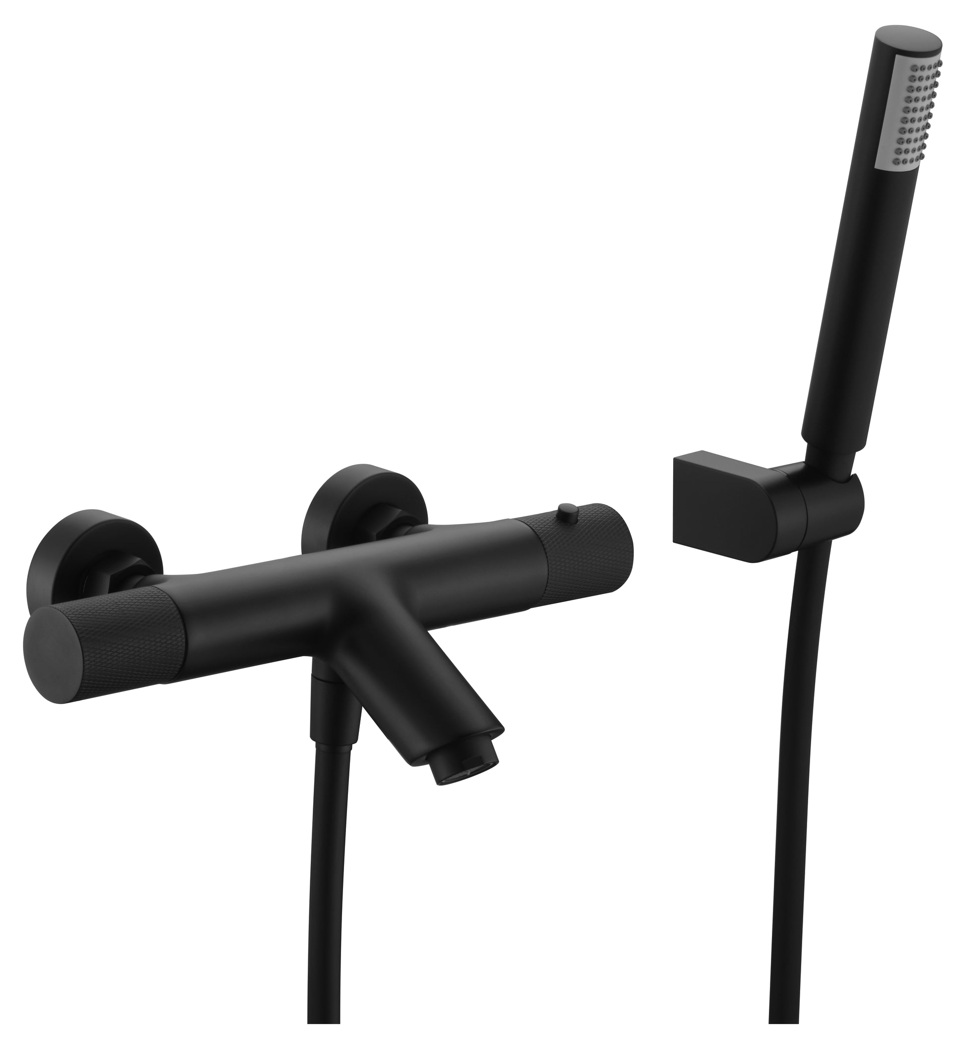 Grifo de bañera/ducha termostático Line negro mate [ IMEX® ]