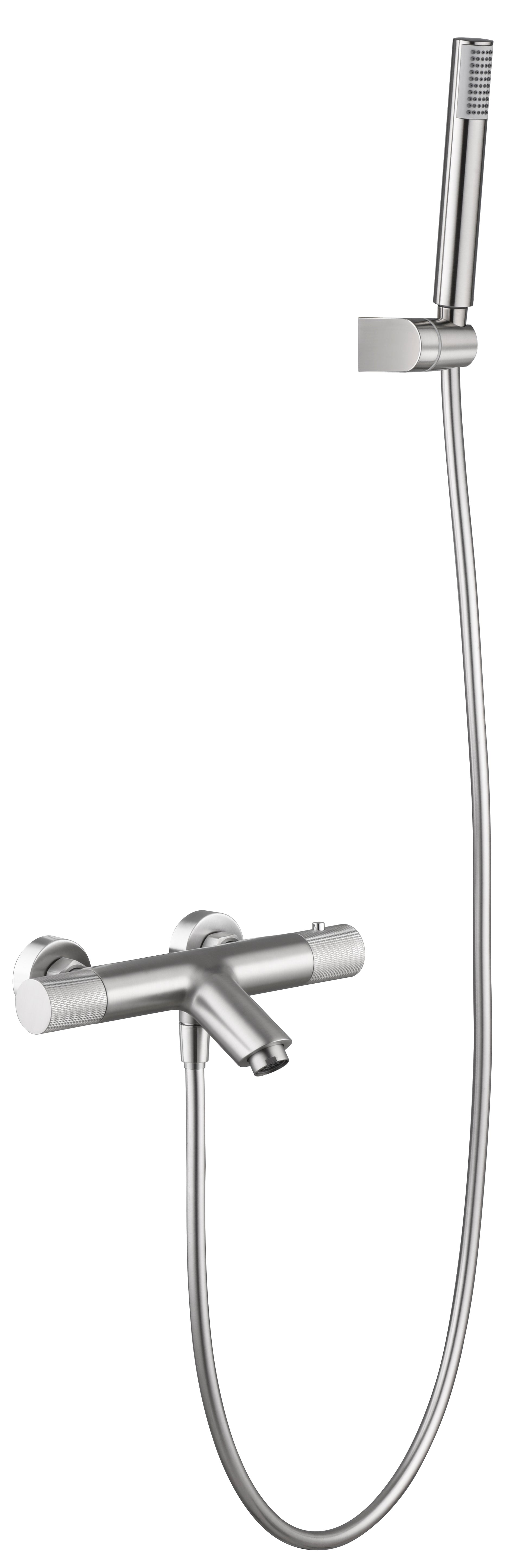 Grifo de bañera/ducha termostático Line níquel [ IMEX® ]