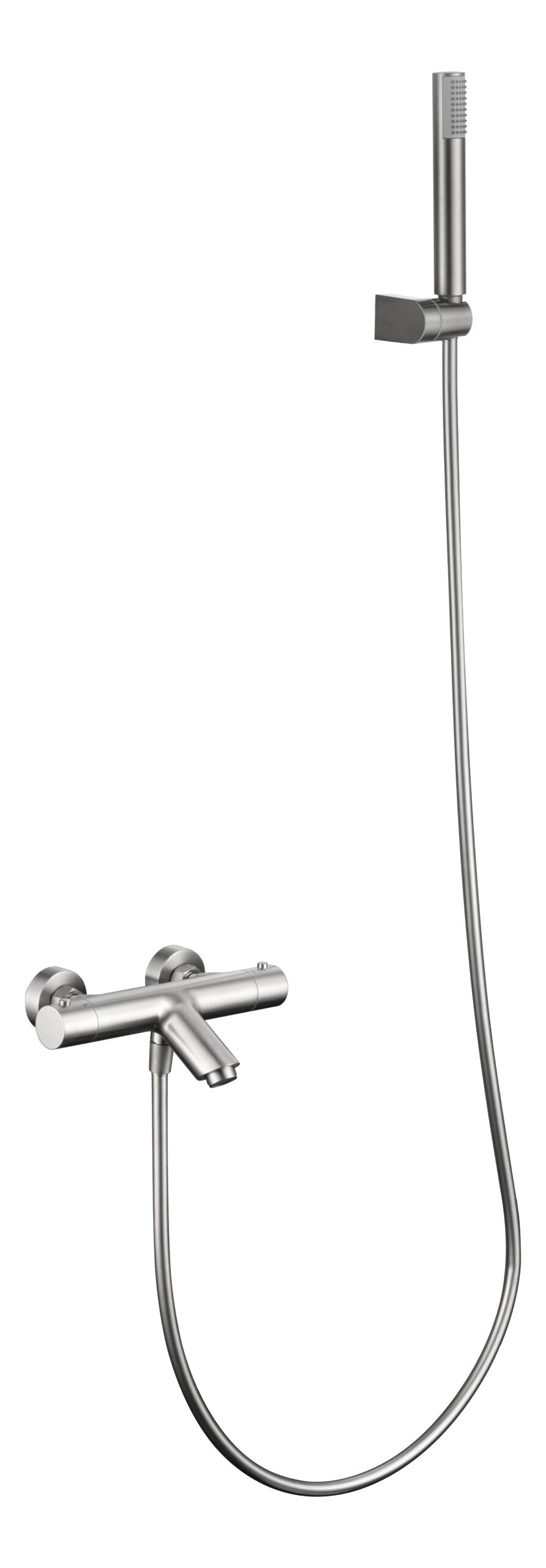 Mezclador termostático combinado ducha bañera latón cromado