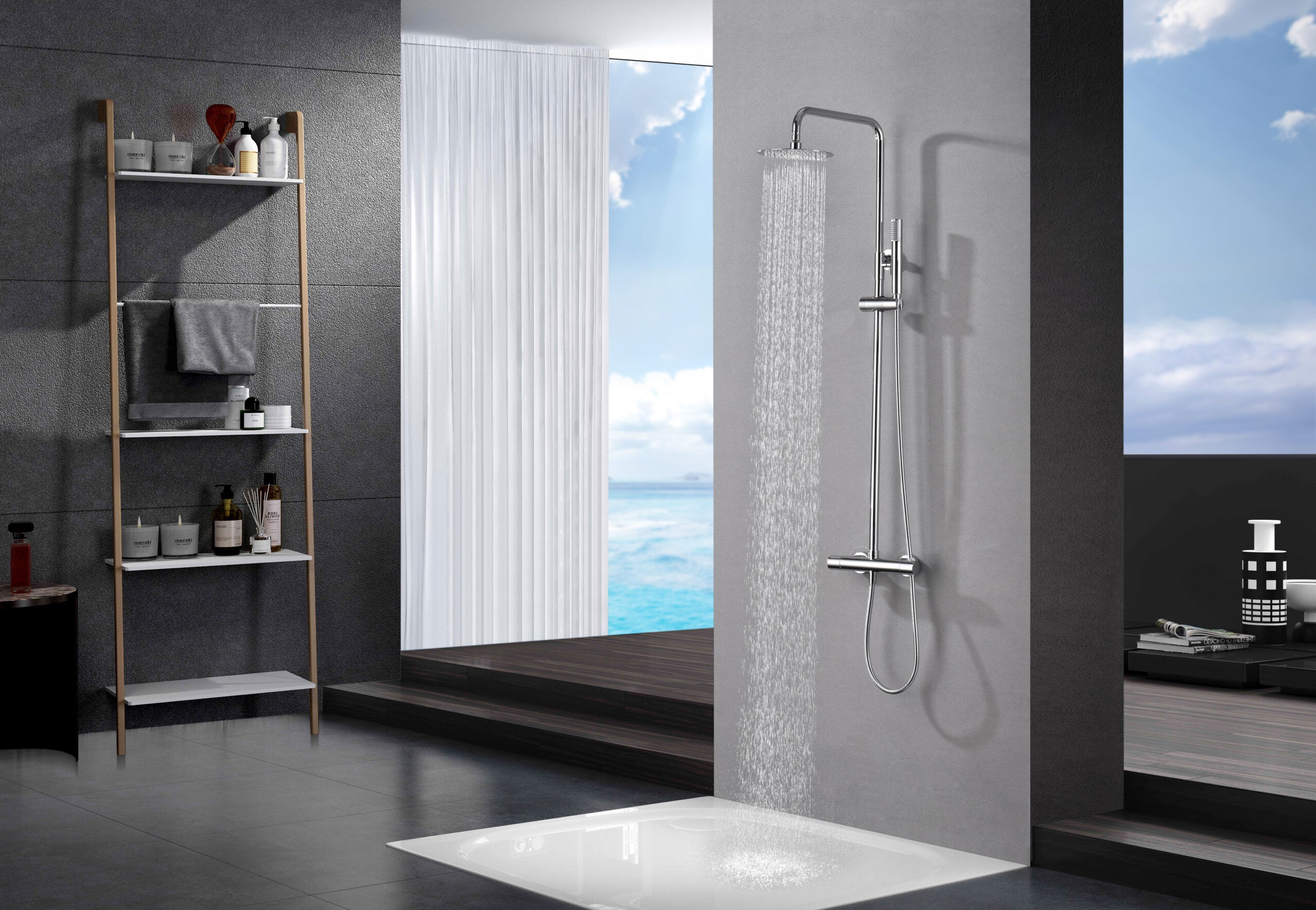 Conjunto de ducha termostático monza [ IMEX® ]