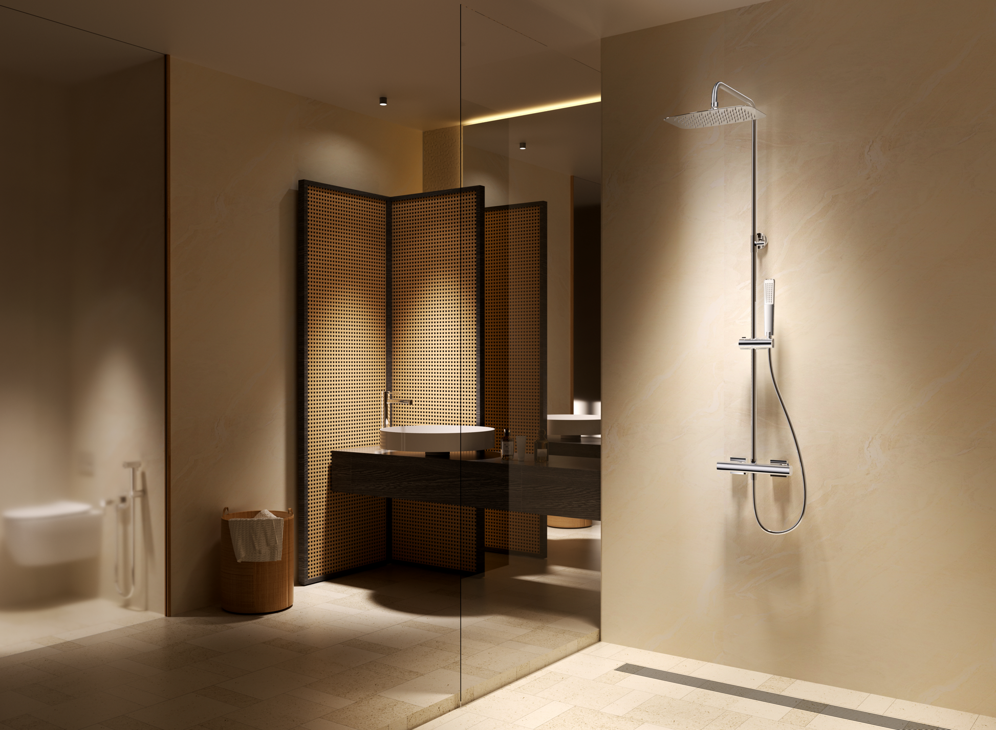 Conjunto ducha termostático Toscana [ IMEX® ]