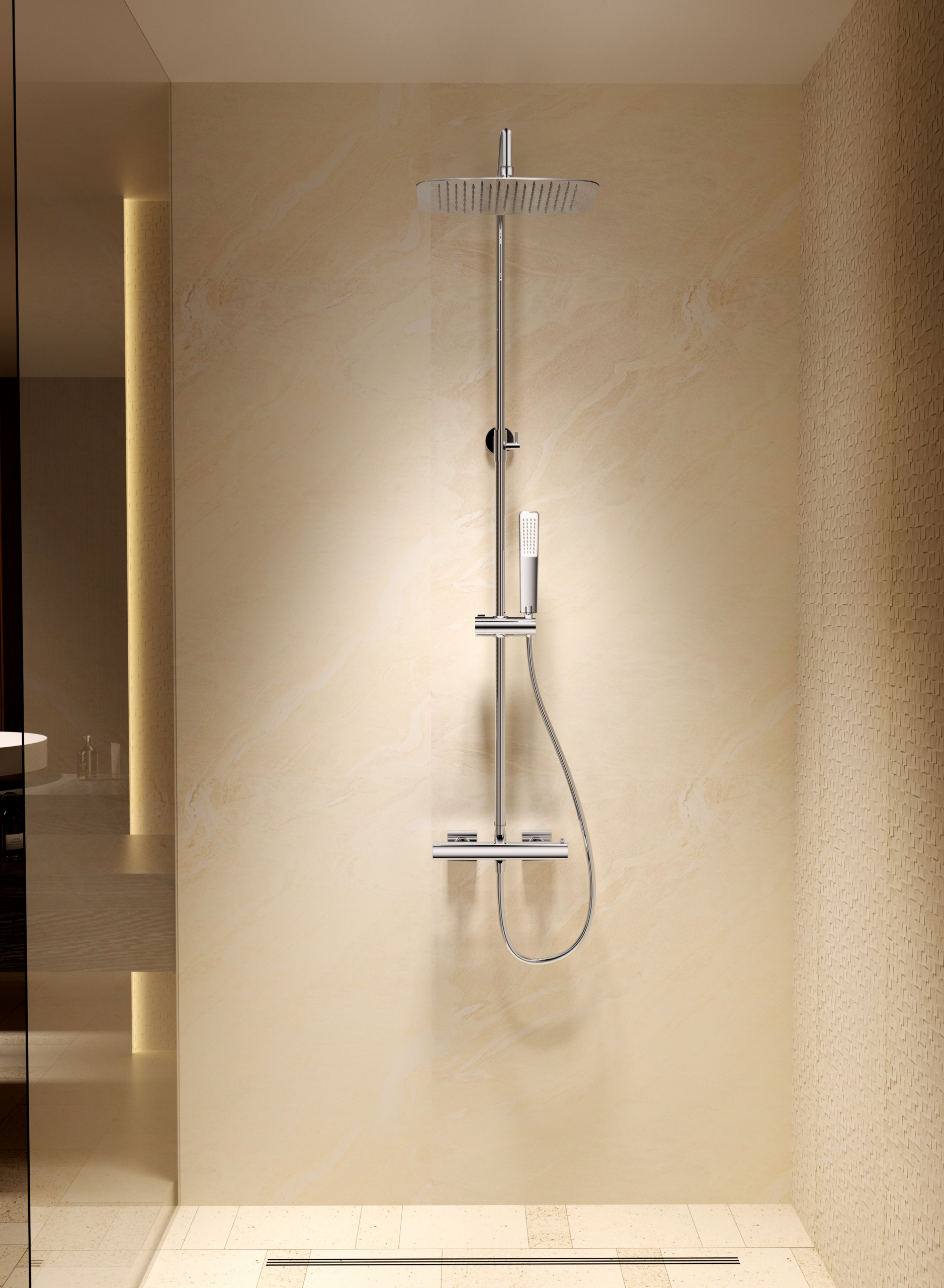 Conjunto ducha termostático Toscana [ IMEX® ]