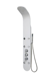 Columna de hidromasaje en aluminio blanco modelo A-855