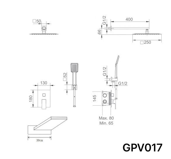 Conjunto bañera monomando empotrado Java [ IMEX® ]
