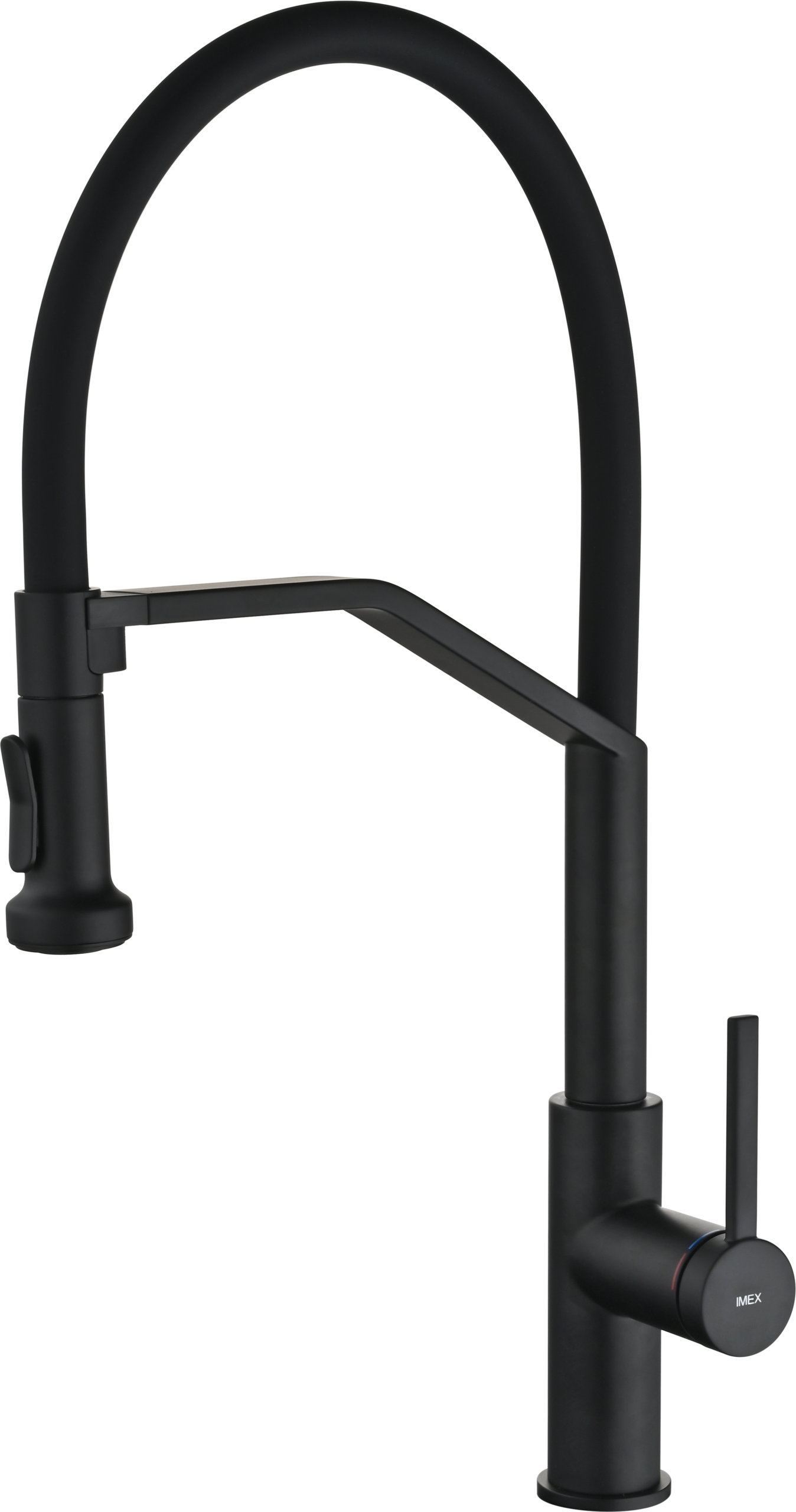 Grifo de cocina Véneto flexible negro mate [ IMEX® ]