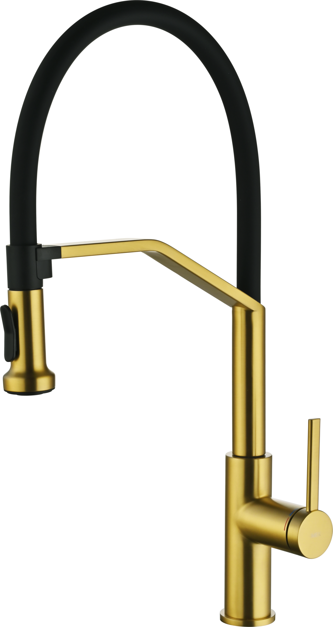 Grifo de cocina Véneto flexible oro cepillado [ IMEX® ]