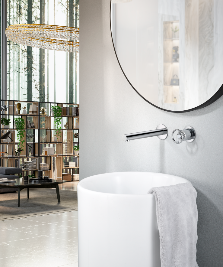 Grifo de lavabo empotrado Olimpo [ IMEX® ]