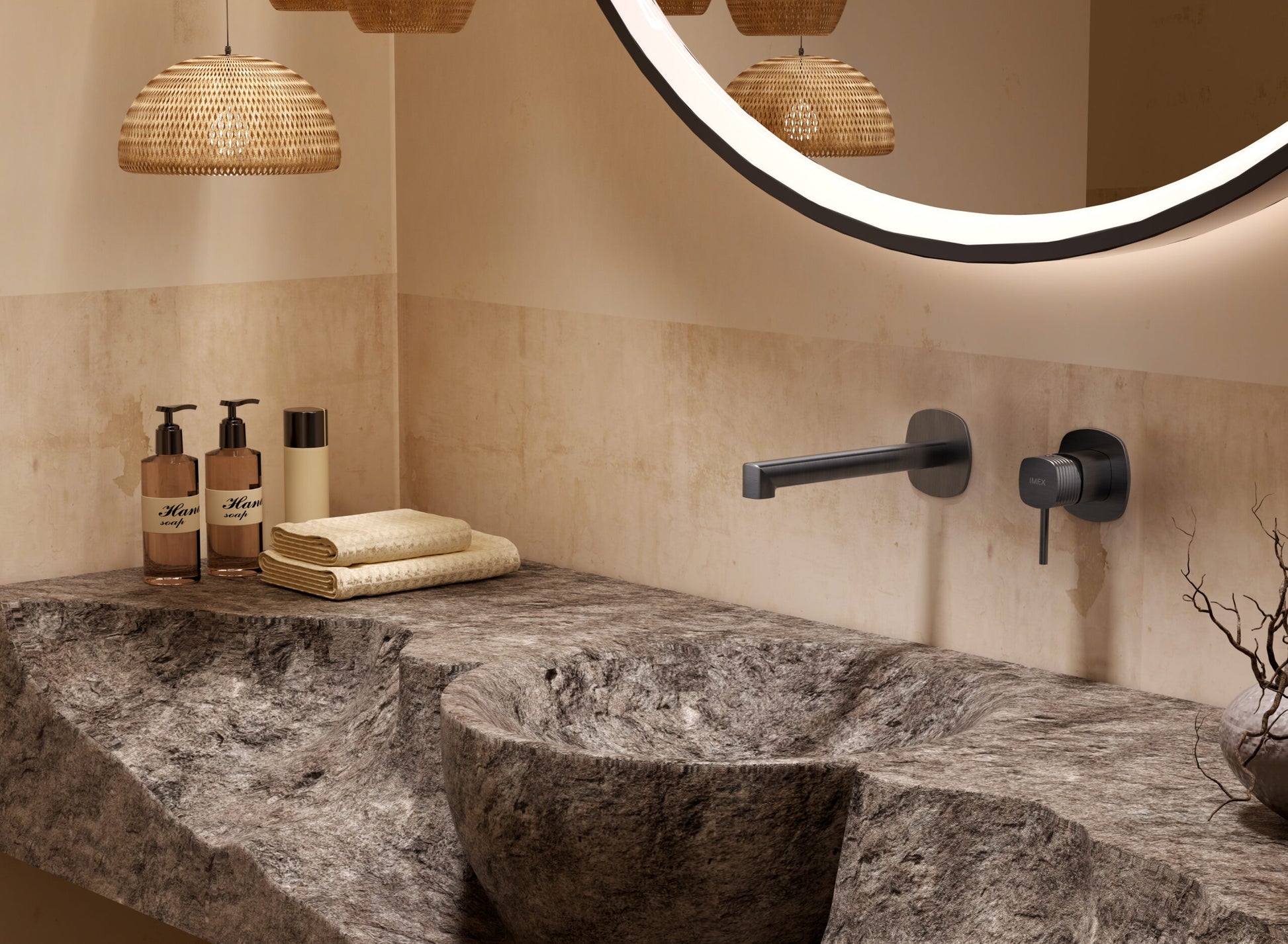 Monomando empotrado lavabo Firenze [ IMEX® ]