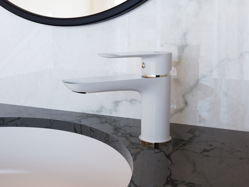 Monomando Lavabo Cassio Blanco/Cromo - GME [ GME® ]