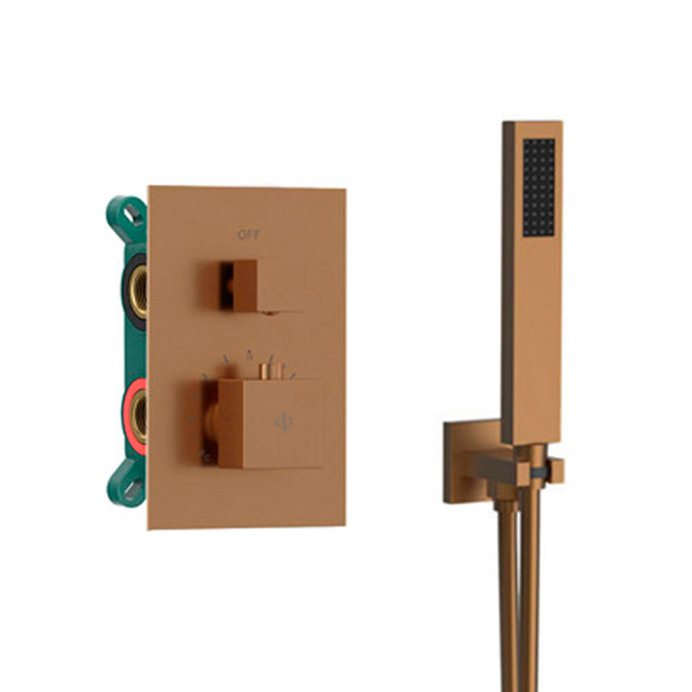 Conjunto Empotrar 2/3 Fun. Termostatico Orion Titanio - GME [ GME® ]