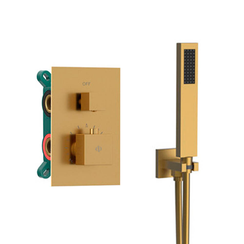 Conjunto Empotrar 2/3 Fun. Termostatico Orion Titanio - GME [ GME® ]