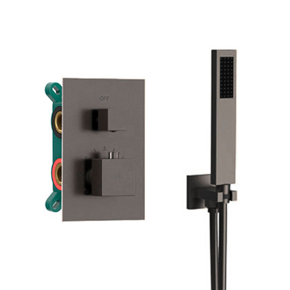 Conjunto Empotrar 2/3 Fun. Termostatico Orion Titanio - GME [ GME® ]