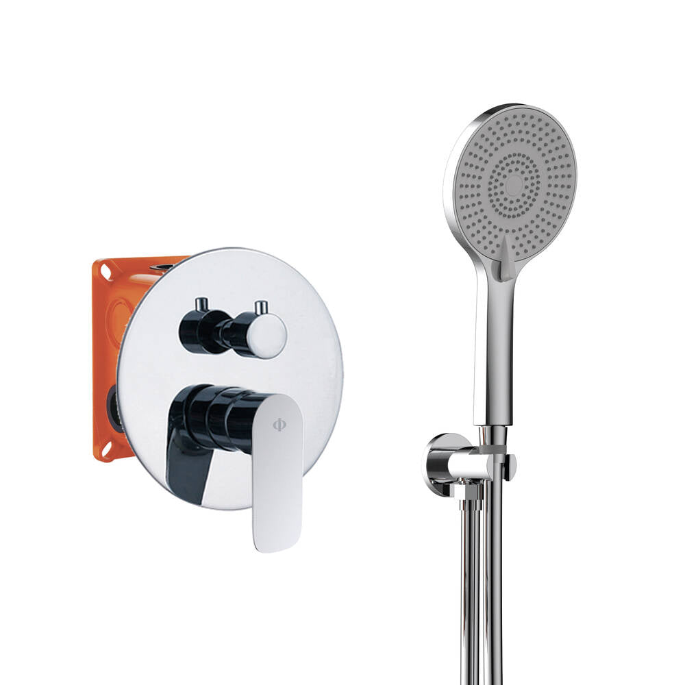 Conjunto Empotrar 2 Fun. Monomando Cassio Cromo Con K [ GME® ]