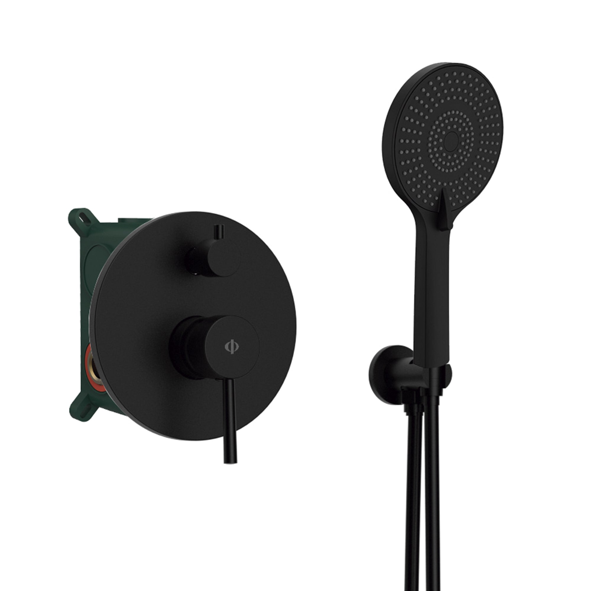 Conjunto Empotrar 2 Fun. Monomando Sirio Negro - GME [ GME® ]